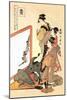 Painting at Home-Kitagawa Utamaro-Mounted Art Print