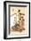 Painting at Home-Kitagawa Utamaro-Framed Art Print