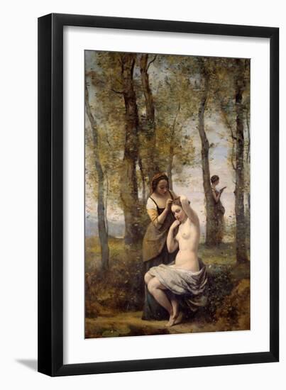 Painting by Camille Corot (1796-1875) 1859 Private Collection-Jean Baptiste Camille Corot-Framed Giclee Print