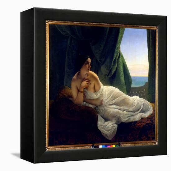 Painting by Francesco Hayez (1791-1882), 1839. Naples, Privee Collection.-Francesco Hayez-Framed Premier Image Canvas