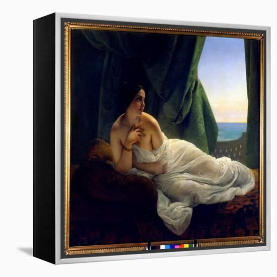 Painting by Francesco Hayez (1791-1882), 1839. Naples, Privee Collection.-Francesco Hayez-Framed Premier Image Canvas