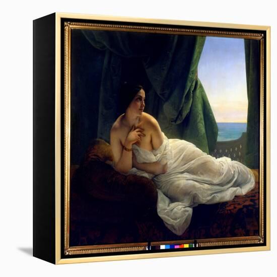 Painting by Francesco Hayez (1791-1882), 1839. Naples, Privee Collection.-Francesco Hayez-Framed Premier Image Canvas