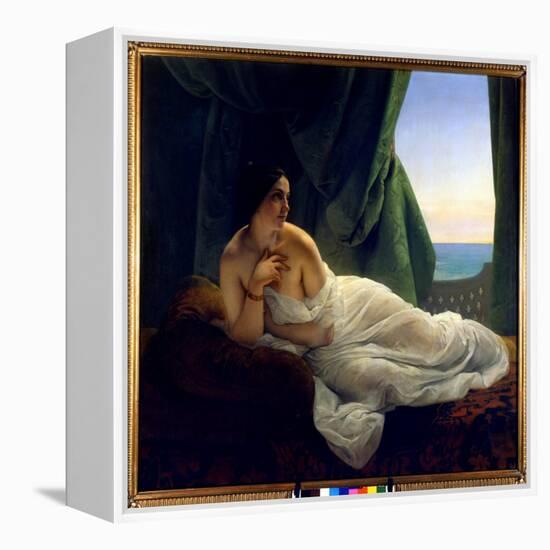 Painting by Francesco Hayez (1791-1882), 1839. Naples, Privee Collection.-Francesco Hayez-Framed Premier Image Canvas