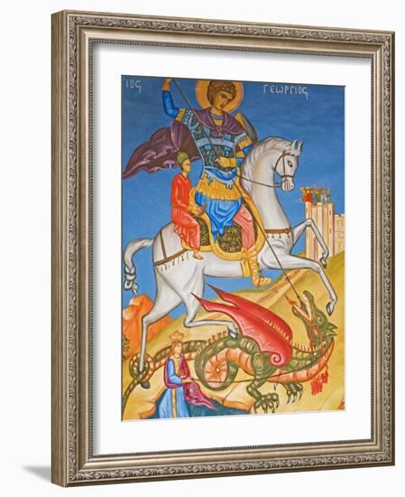 Painting in St. George's Church, Madaba, Jordan, Middle East-Schlenker Jochen-Framed Photographic Print