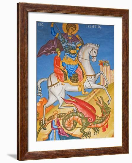 Painting in St. George's Church, Madaba, Jordan, Middle East-Schlenker Jochen-Framed Photographic Print