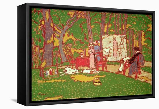 Painting Lazarine and Anella in the Park. it's Hot, 1910-Jozsef Rippl-Ronai-Framed Premier Image Canvas