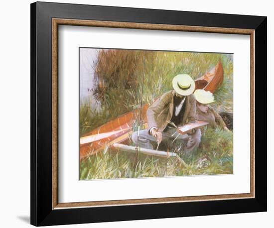 Painting Near the Water, 1889-John Singer Sargent-Framed Giclee Print