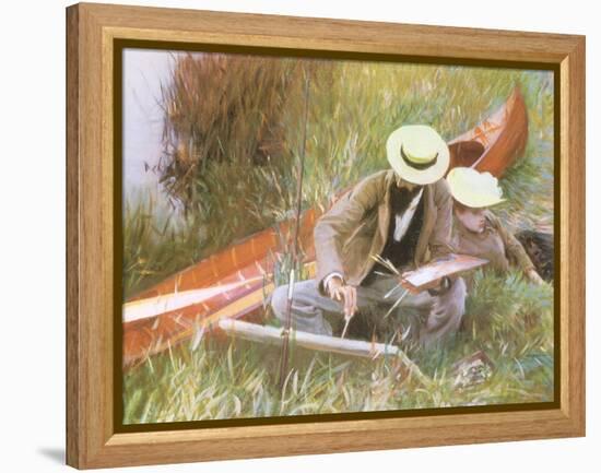 Painting Near the Water, 1889-John Singer Sargent-Framed Premier Image Canvas