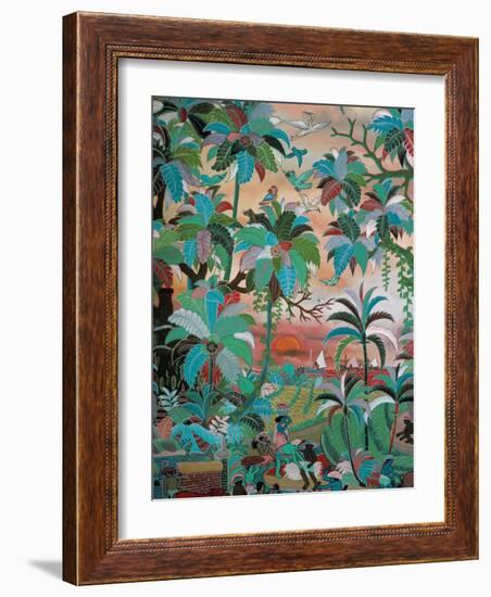 Painting, Neka Museum, Ubud, Island of Bali, Indonesia, Southeast Asia-Bruno Barbier-Framed Photographic Print