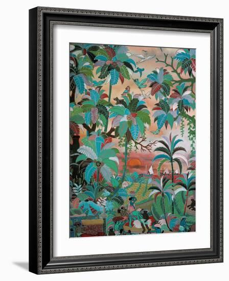 Painting, Neka Museum, Ubud, Island of Bali, Indonesia, Southeast Asia-Bruno Barbier-Framed Photographic Print