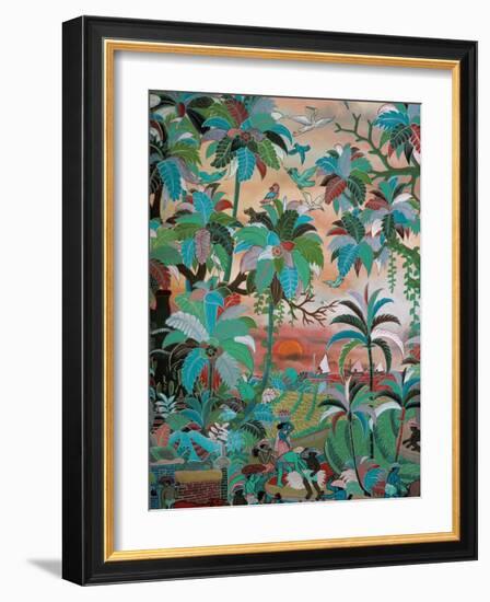 Painting, Neka Museum, Ubud, Island of Bali, Indonesia, Southeast Asia-Bruno Barbier-Framed Photographic Print