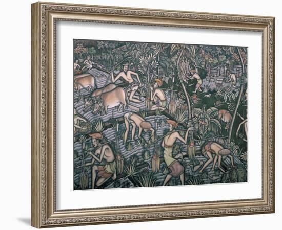 Painting, Neka Museum, Ubud, Island of Bali, Indonesia, Southeast Asia-Bruno Barbier-Framed Photographic Print