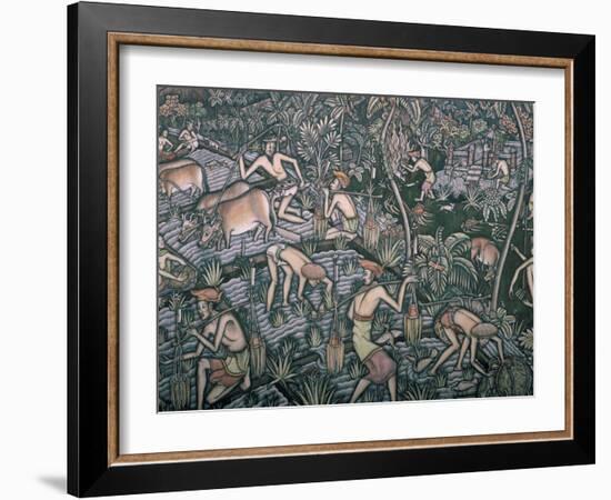 Painting, Neka Museum, Ubud, Island of Bali, Indonesia, Southeast Asia-Bruno Barbier-Framed Photographic Print