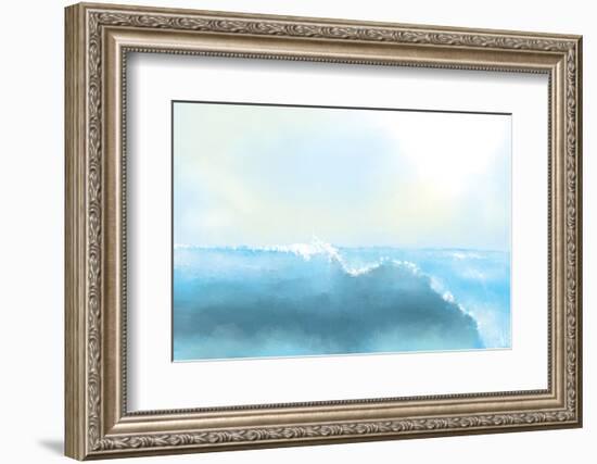 Painting Of A Great Sea Wave-stari-Framed Photographic Print