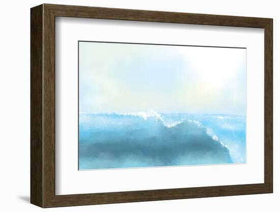 Painting Of A Great Sea Wave-stari-Framed Photographic Print