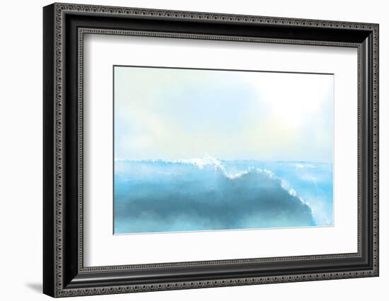 Painting Of A Great Sea Wave-stari-Framed Photographic Print