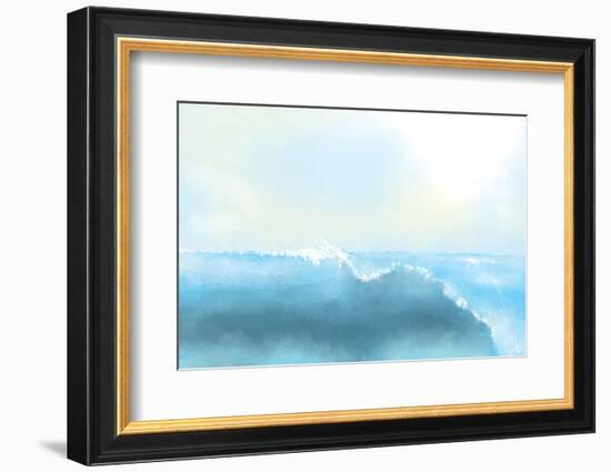 Painting Of A Great Sea Wave-stari-Framed Photographic Print