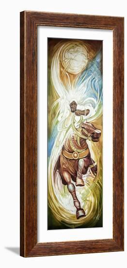 Painting of a Horse Rider by an Ethiopian Artist-Gabrielle and Michel Therin-Weise-Framed Photographic Print