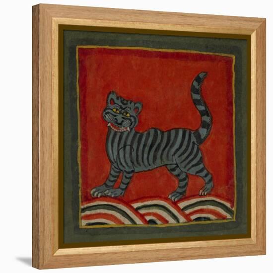 Painting Of a Member Of the Cat Family-null-Framed Premier Image Canvas