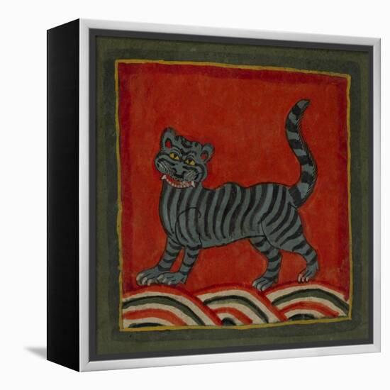 Painting Of a Member Of the Cat Family-null-Framed Premier Image Canvas