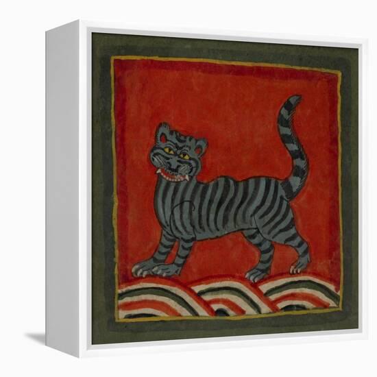 Painting Of a Member Of the Cat Family-null-Framed Premier Image Canvas