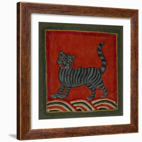 Painting Of a Member Of the Cat Family-null-Framed Giclee Print
