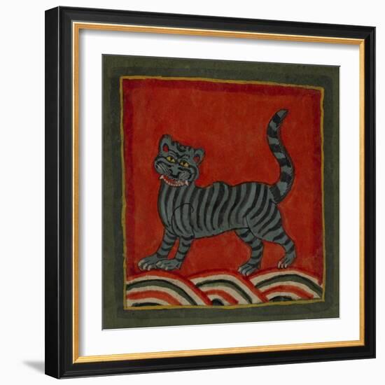 Painting Of a Member Of the Cat Family-null-Framed Giclee Print