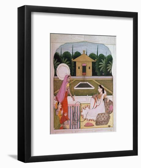 Painting of a princess listening to female musicians. Artist: Unknown-Unknown-Framed Giclee Print