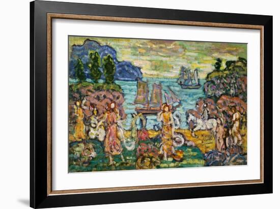 Painting of a Seaside Scene by Maurice Prendergast-Geoffrey Clements-Framed Giclee Print