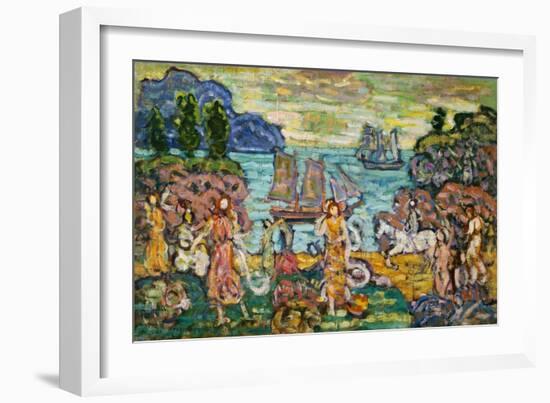 Painting of a Seaside Scene by Maurice Prendergast-Geoffrey Clements-Framed Giclee Print