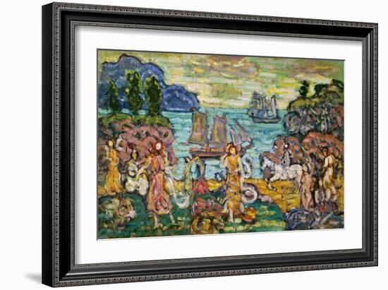 Painting of a Seaside Scene by Maurice Prendergast-Geoffrey Clements-Framed Giclee Print