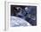 Painting of Apollo-Soyuz Test Project, Docking of US's Apollo Capsule and USSR's Soyuz Spacecraft-null-Framed Photo