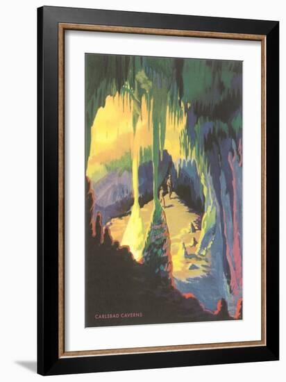 Painting of Carlsbad Caverns, New Mexico-null-Framed Art Print