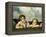 Painting of Cherubim After a Detail of Sistine Madonna-Raphael-Framed Premier Image Canvas