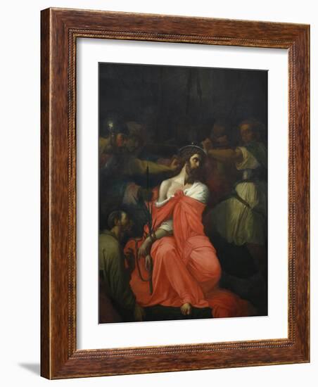 Painting of Christ's Passion, St. Gatien Cathedral, Tours, Indre-Et-Loire, France, Europe-Godong-Framed Photographic Print