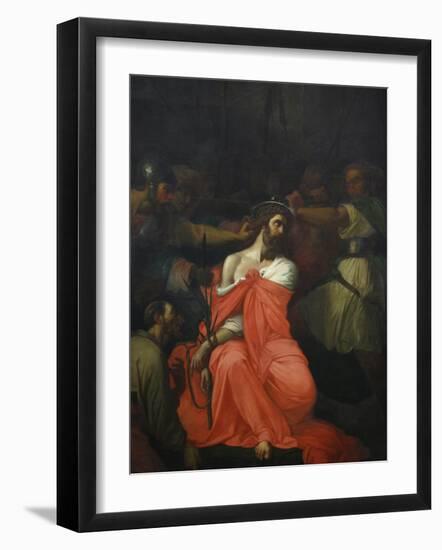 Painting of Christ's Passion, St. Gatien Cathedral, Tours, Indre-Et-Loire, France, Europe-Godong-Framed Photographic Print