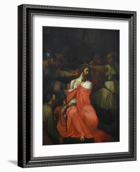 Painting of Christ's Passion, St. Gatien Cathedral, Tours, Indre-Et-Loire, France, Europe-Godong-Framed Photographic Print