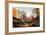 Painting of City Street in the Morning,Illustration-Tithi Luadthong-Framed Art Print