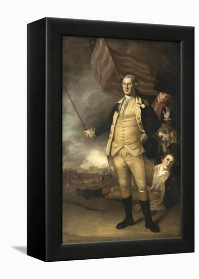 Painting of General George Washington at the Battle of Princeton-Stocktrek Images-Framed Stretched Canvas