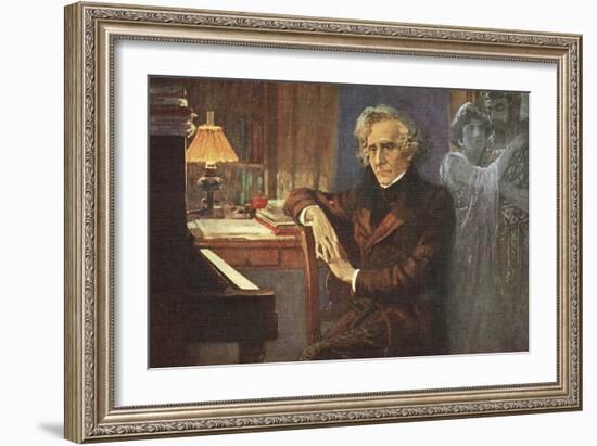 Painting of Hector Berlioz-null-Framed Giclee Print