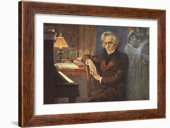 Painting of Hector Berlioz-null-Framed Giclee Print