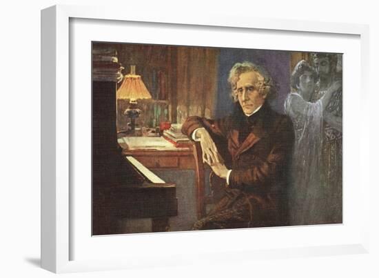 Painting of Hector Berlioz-null-Framed Giclee Print