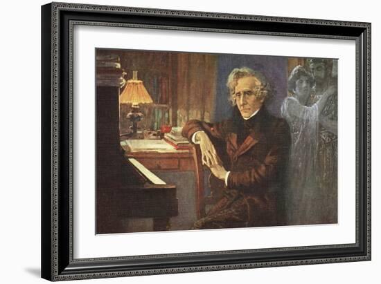 Painting of Hector Berlioz-null-Framed Giclee Print