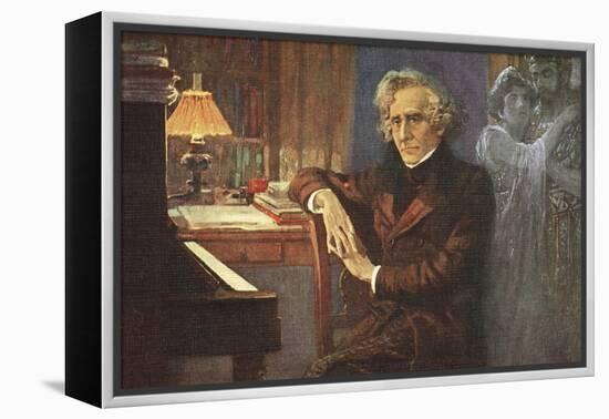 Painting of Hector Berlioz-null-Framed Premier Image Canvas