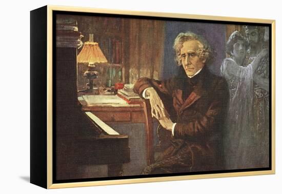 Painting of Hector Berlioz-null-Framed Premier Image Canvas