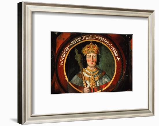 Painting of King Henry VI of England (1422-1461) at Chichester Cathedral, England, 20th century-CM Dixon-Framed Photographic Print