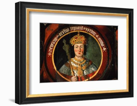 Painting of King Henry VI of England (1422-1461) at Chichester Cathedral, England, 20th century-CM Dixon-Framed Photographic Print