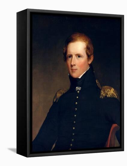 Painting of Major Jon Biddle, 1818.-Vernon Lewis Gallery-Framed Stretched Canvas