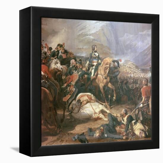 Painting of Napoleon at the Battle of Rivoli, 18th Century-Felix Henri Emmanuel Philippoteaux-Framed Premier Image Canvas