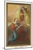 Painting of the Annunciation, San Miguel Church, Santa Fe, New Mexico-null-Mounted Art Print